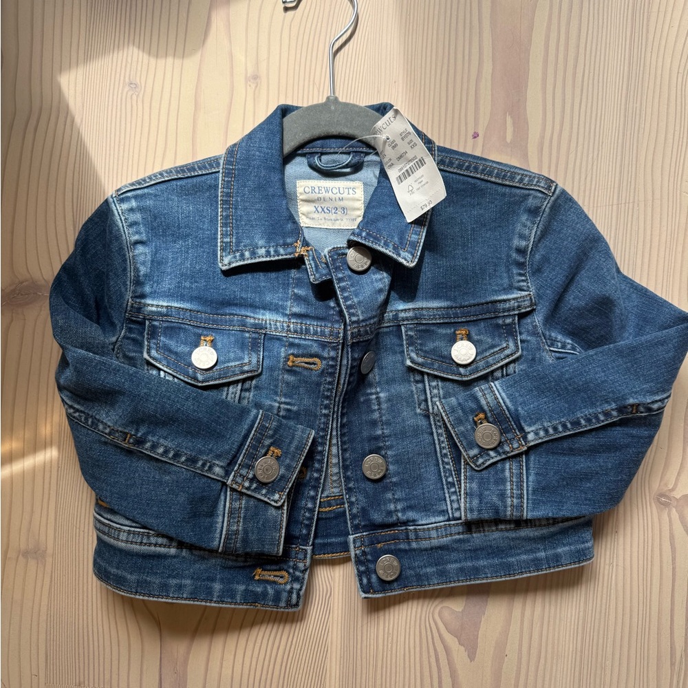 Crewcuts Cropped Denim Jacket, 2-3T